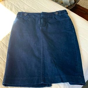 Banana Republic dark denim skirt.